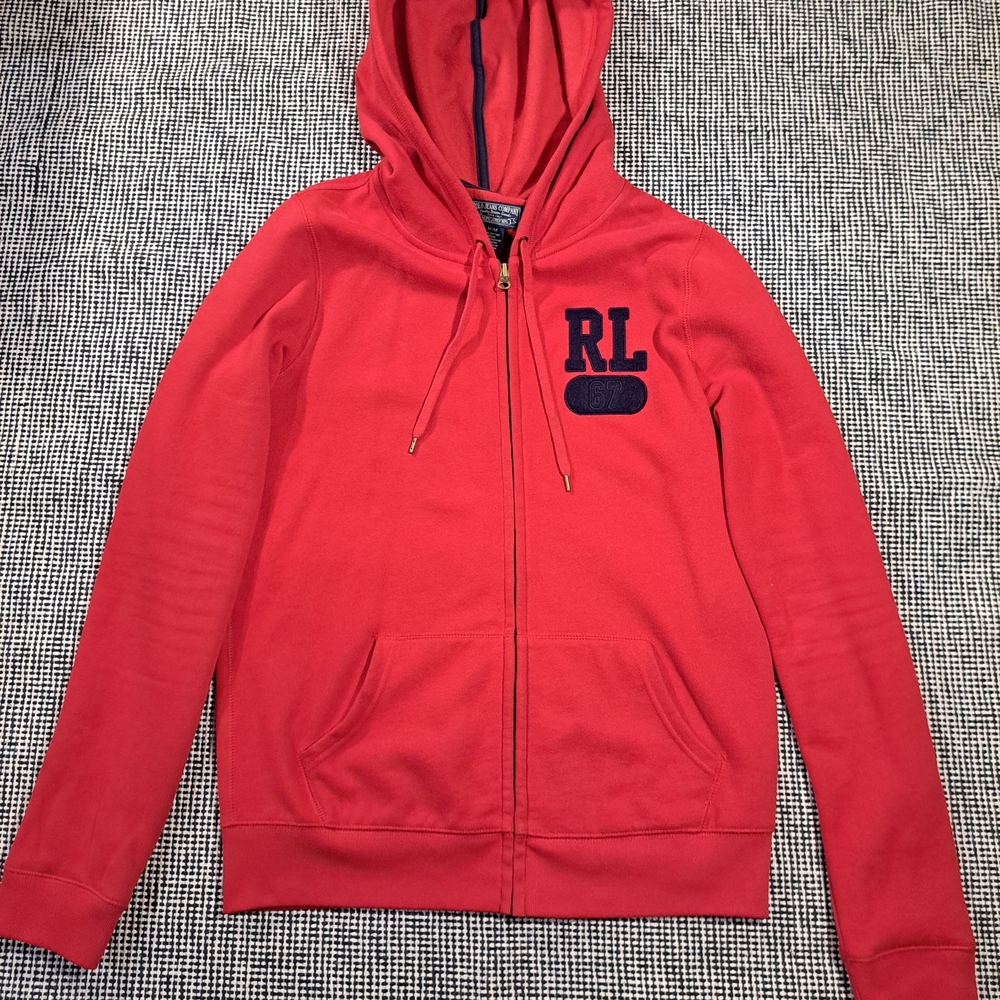Ralph Lauren Red Polo Jeans Zip-Up